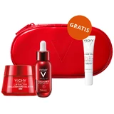 Vichy Liftactiv Collagen Specialist set, crema antiarrugas, todo tipo de piel, 50 ml + suero, 30 ml + fluido ligero SPF 50+, 15 ml + neceser de regalo