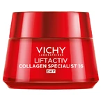 Vichy Liftactiv Collagen Specialist set, crema antiarrugas, todo tipo de piel, 50 ml + suero, 30 ml + fluido ligero SPF 50+, 15 ml + neceser de regalo