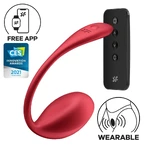 Satisfyer Shiny Petal, vibrating egg, red, 1 piece