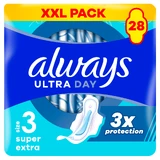 Always Ultra Day, maandverband met vleugels, Super Extra, 28 stuks