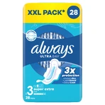 Always Ultra Day, serviettes hygiéniques avec ailettes, Super Extra, 28 pièces