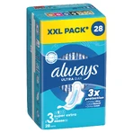 Always Ultra Day, serviettes hygiéniques avec ailettes, Super Extra, 28 pièces