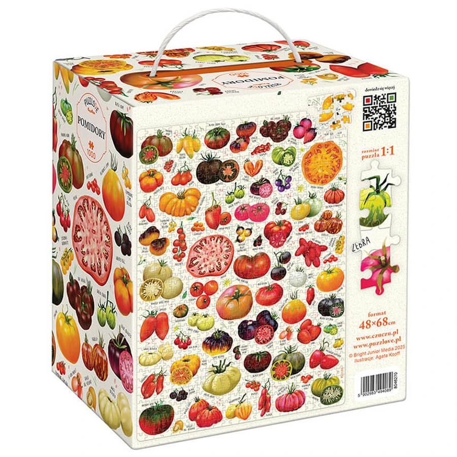 CzuCzu Puzzlove Roșii, puzzle de familie, 1000 piese