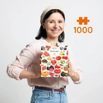 CzuCzu Puzzlove Roșii, puzzle de familie, 1000 piese