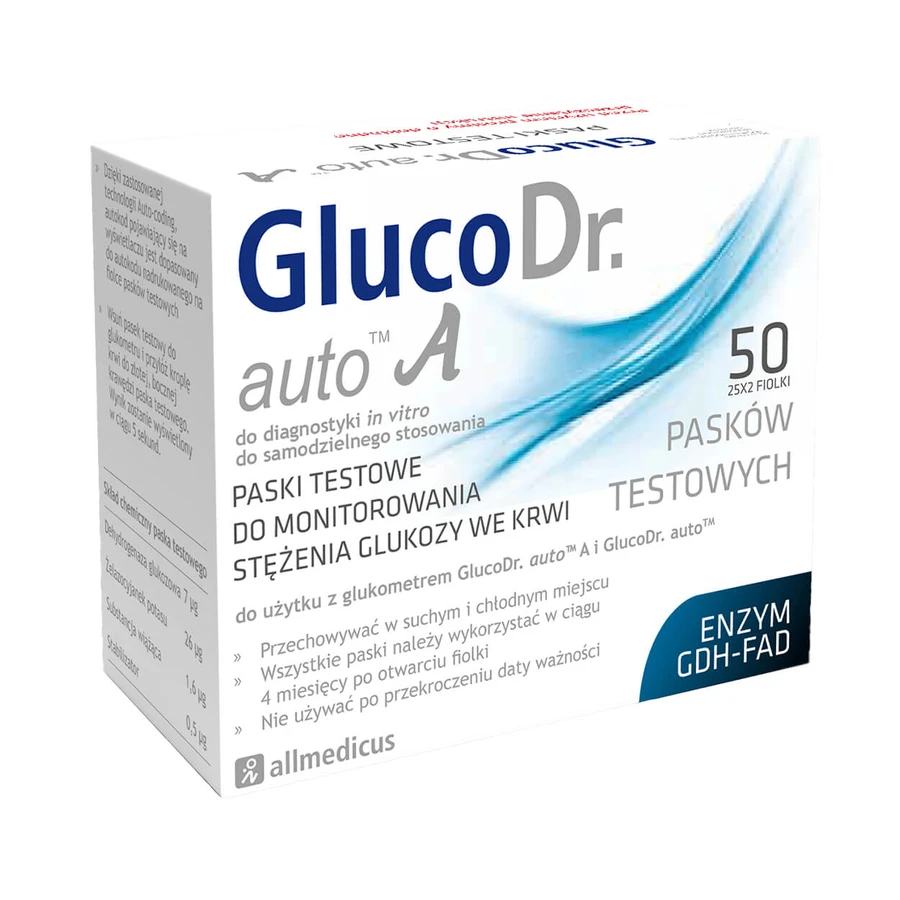 GlucoDr. Auto A, Teststreifen, 50 Stück