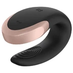 Satisfyer Double Love, app-controlled vibrator for couples, black, 1 piece