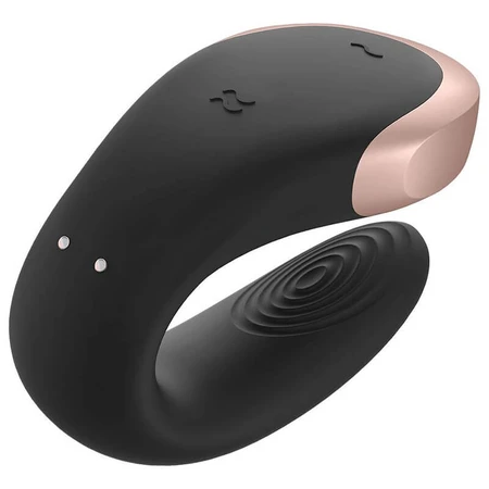 Satisfyer Double Love, app-controlled vibrator for couples, black, 1 piece