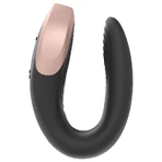 Satisfyer Double Love, app-controlled vibrator for couples, black, 1 piece