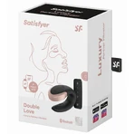 Satisfyer Double Love, app-controlled vibrator for couples, black, 1 piece