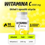 Vitamina C 1000 mg, 90 cápsulas