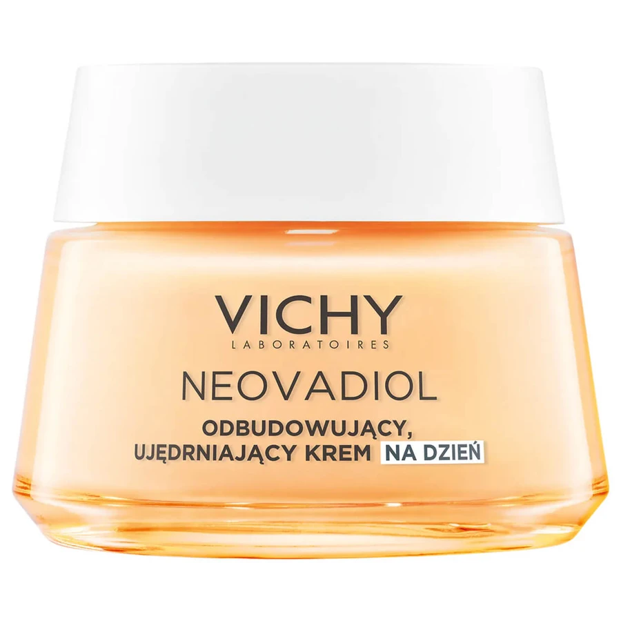 Set Vichy Neovadiol Meno 5, biphasisches Serum, 30 ml + Tagescreme, normale und Mischhaut, 50 ml + leichtes Fluid SPF 50+, 15 ml + Kosmetiktasche gratis