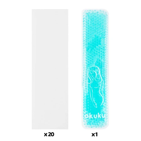 AKUKU, compresa de gel para la zona íntima, 2 piezas