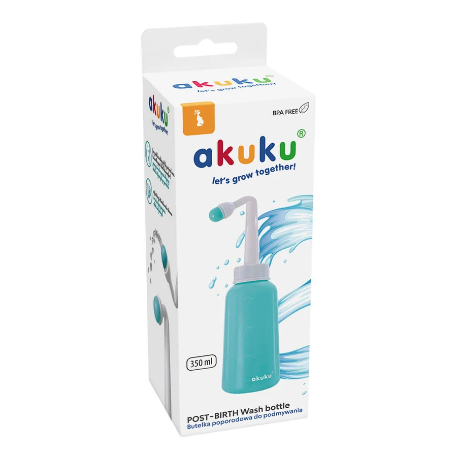 Ackuku, botella de lavado postnatal, 350 ml