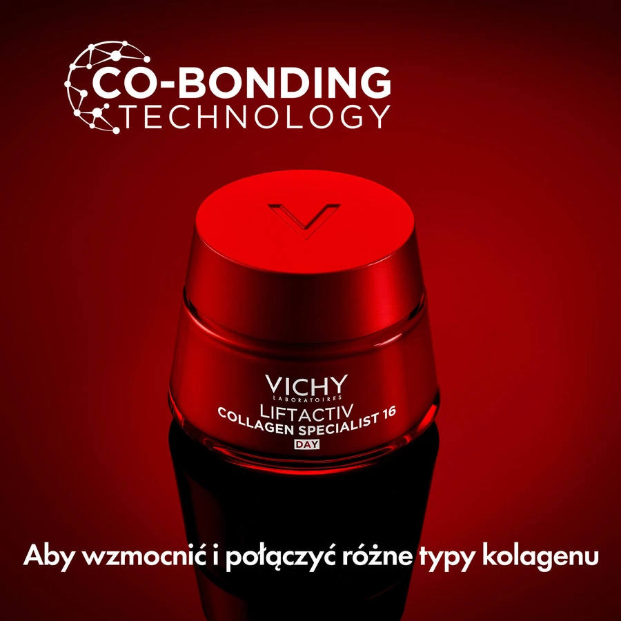 Set Vichy Liftactiv Collagen Specialist, antirimpelcrème, alle huidtypes, 50 ml + oogcrème, 15 ml + light fluid SPF 50+, 15 ml + gratis cosmetisch tasje