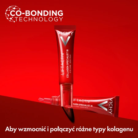 Set Vichy Liftactiv Collagen Specialist, antirimpelcrème, alle huidtypes, 50 ml + oogcrème, 15 ml + light fluid SPF 50+, 15 ml + gratis cosmetisch tasje