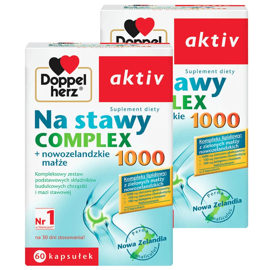 Doppelherz aktiv Na stawach 1000 Set, 2 x 60 Kapseln