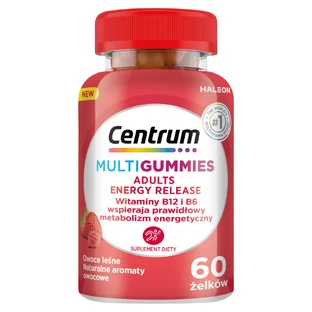 Centrum MultiGummies Adult Energy Release, haricots gélifiés, 60 pièces