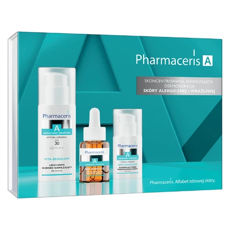 Set Pharmaceris A 2025, lichte, diep hydraterende crème, SPF 30, 50 ml + regenererend duo concentraat, 30 ml + regenererende anti-rimpel oogcrème, 15 ml