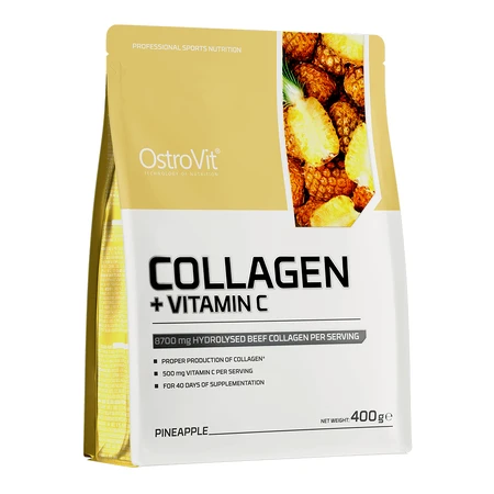 Ostrovit Collagen + Vitamin C, powder, pineapple flavor, 400 g