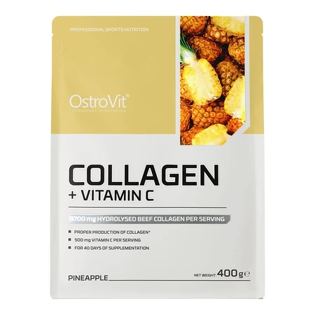 Ostrovit Collagen + Vitamin C, powder, pineapple flavor, 400 g