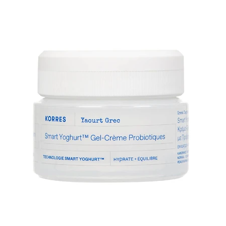 Korres Yogur Griego, gel-crema hidratante con probióticos, piel normal y mixta, 40 ml