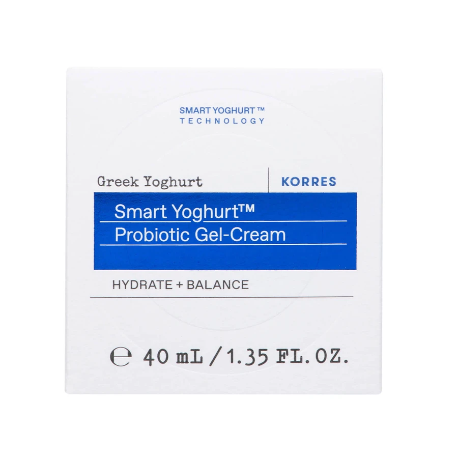 Korres Yogur Griego, gel-crema hidratante con probióticos, piel normal y mixta, 40 ml