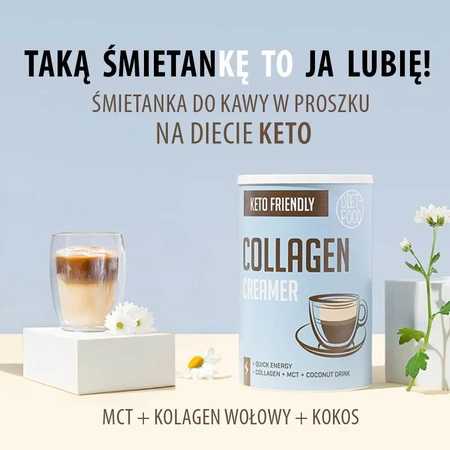 Diet-Food Keto Crema de Café con Colágeno, 300 g
