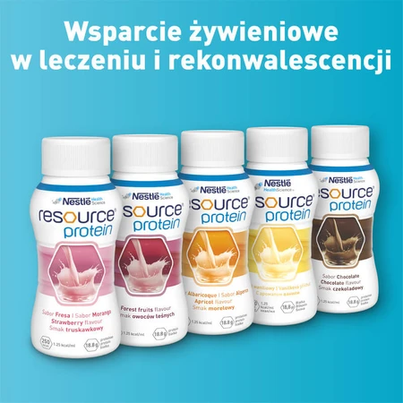 Kit Resource Eiwit, voedingspreparaat, abrikozensmaak, 8 x 200 ml + aardbeiensmaak, 200 ml gratis