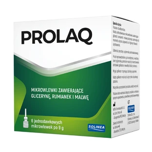 Prolaq, rectal microdroplets with glycerin, chamomile and mallow, 9 g x 6 pieces