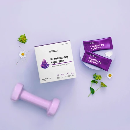 Aura Herbals Creatine 3 g, monohydrate + glycine, 30 sachets