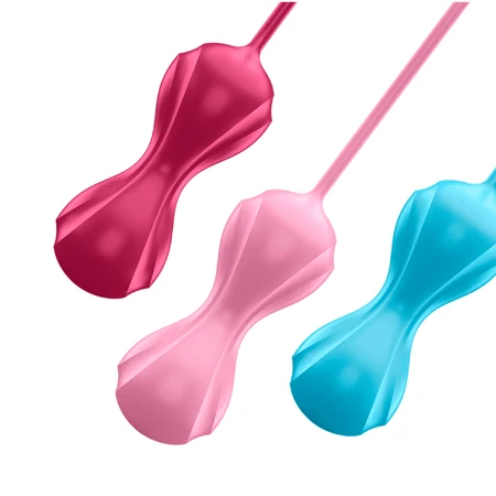Satisfyer Power Balls, juego de pelotas para el entrenamiento de los músculos del suelo pélvico, 3 piezas