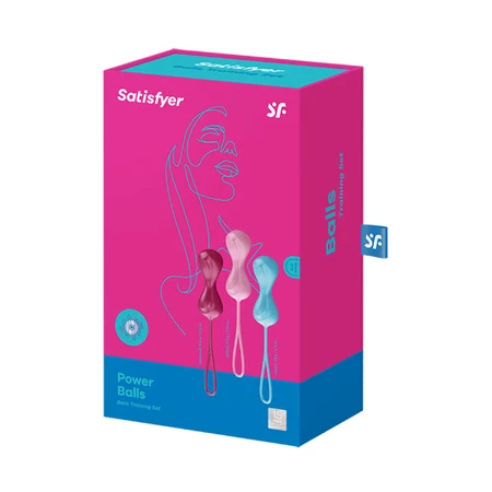 Satisfyer Power Balls, juego de pelotas para el entrenamiento de los músculos del suelo pélvico, 3 piezas