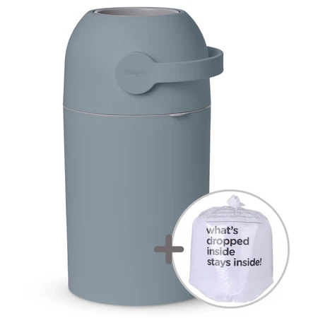 Magic Majestic, used diaper garbage can, blue, 40 l + bags, 15 pieces