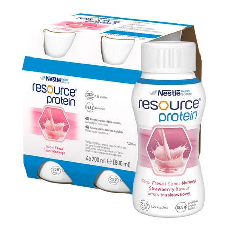 Kit Resource Protein, supplément nutritionnel, goût fraise, 8 x 200 ml + 200 ml gratuits