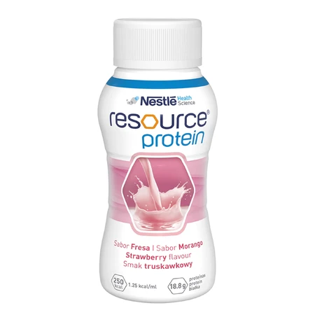 Kit Resource Protein, supplément nutritionnel, goût fraise, 8 x 200 ml + 200 ml gratuits