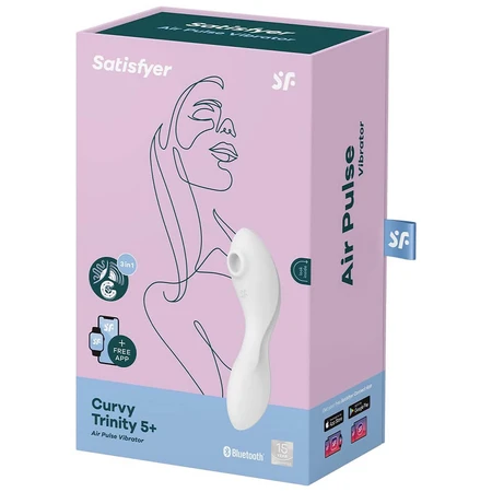 Satisfyer Curvy Trinity 5+, vibrador, blanco, 1 pieza