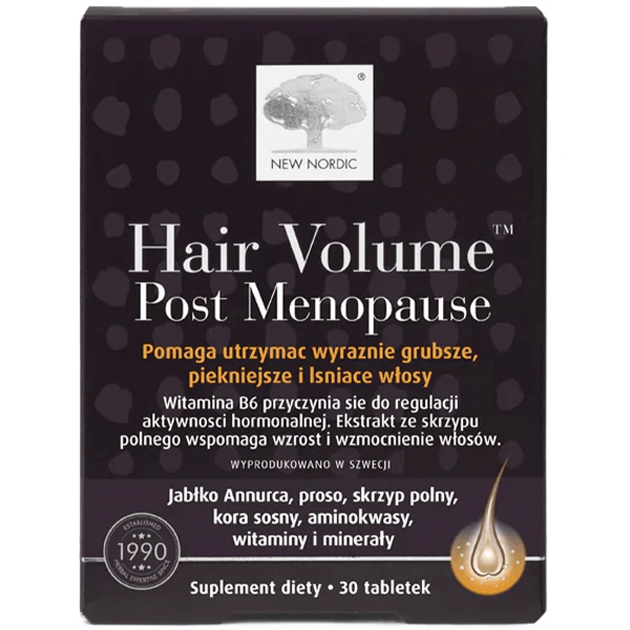 New Nordic Hair Volume Post Menopause, 30 comprimate