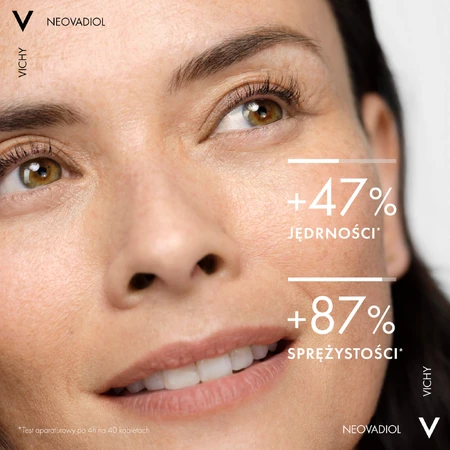 Set Vichy Neovadiol, corrigerende oog- en lippencrème, 15 ml + dagcrème, normale en gemengde huid, 50 ml + lichte fluid SPF 50+, 15 ml + cosmeticatas gratis