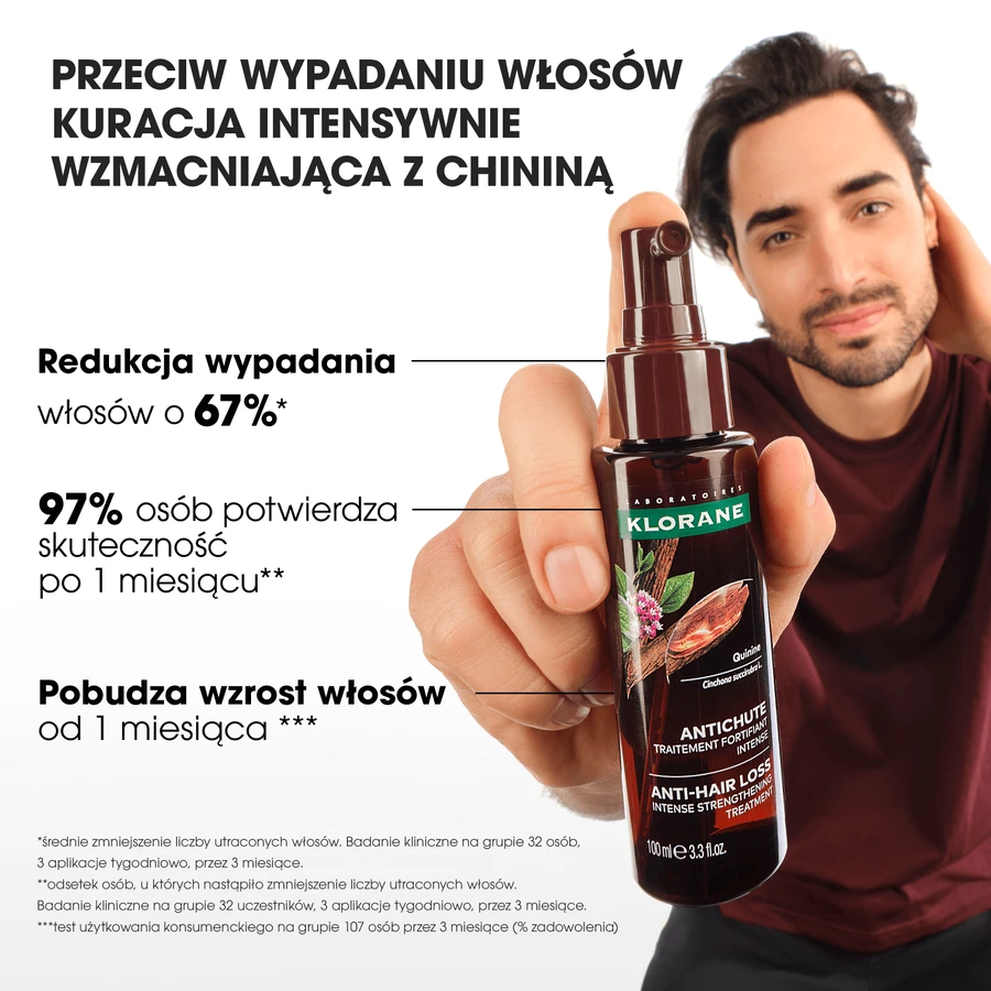 Klorane, suero anticaída con quinina y edelweiss bio, 100 ml