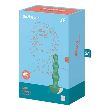Satisfyer Lolli Plug 2, vibrador anal, verde
