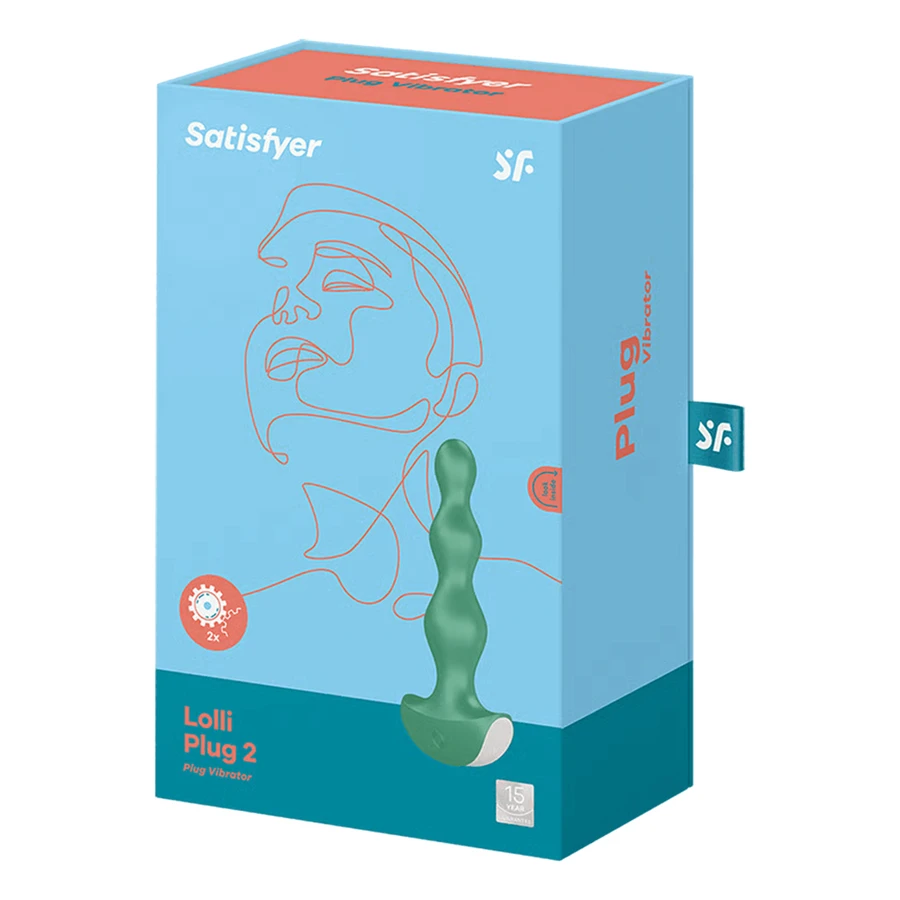 Satisfyer Lolli Plug 2, vibrador anal, verde