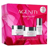 Agenity 5° NeuroGlow 2025 set, modeling rejuvenating day cream, SPF 20, 50 ml + repairing rejuvenating night cream, 50 ml + rejuvenating peptide concentrate, 30 ml