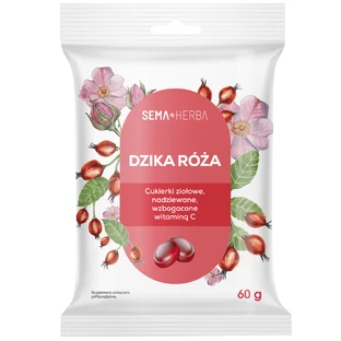 SEMA Herba Bomboane pe bază de plante cu măceșe și vitamina C, 60 g
