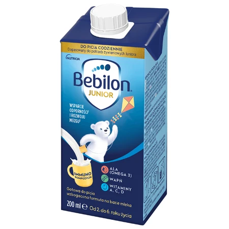 Bebilon Junior drinkvoeding, verrijkte melkvoeding voor kinderen van 2-6 jaar, 200 ml