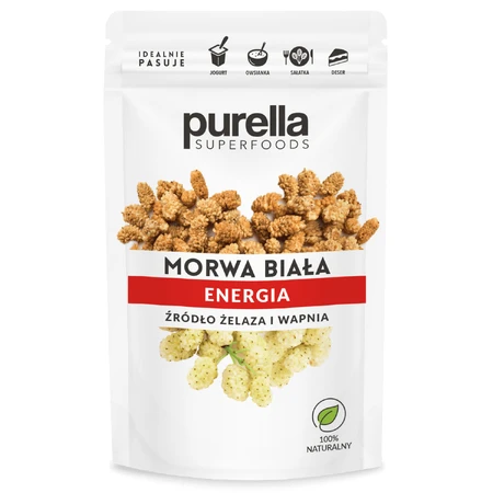 Purella Superfoods Weiße Maulbeere, Trockenfrüchte, 45 g
