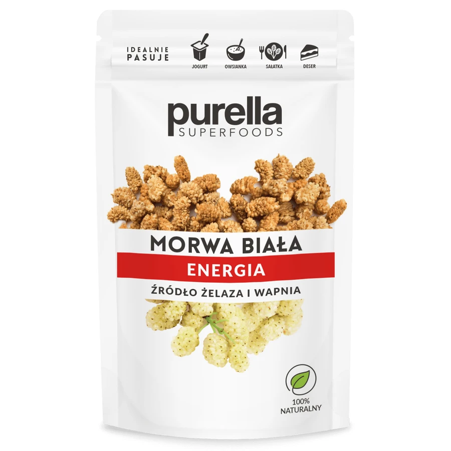 Purella Superfoods Weiße Maulbeere, Trockenfrüchte, 45 g