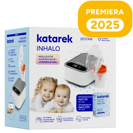 Katarek Inhalo, nébuliseur à compresseur + 2 types de sel