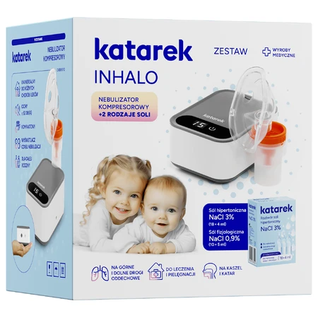 Katarek Inhalo, nébuliseur à compresseur + 2 types de sel