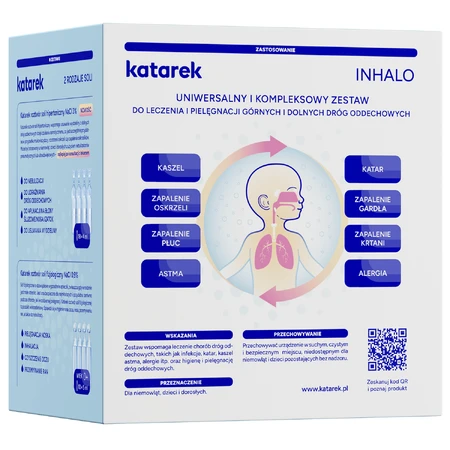 Katarek Inhalo, nébuliseur à compresseur + 2 types de sel