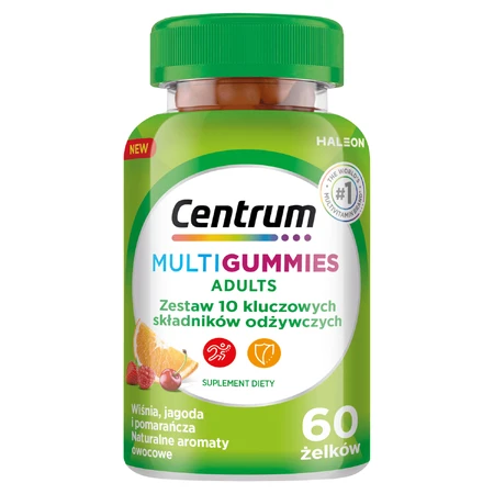 Centrum MultiGummies Adultos, gominolas, 60 unidades